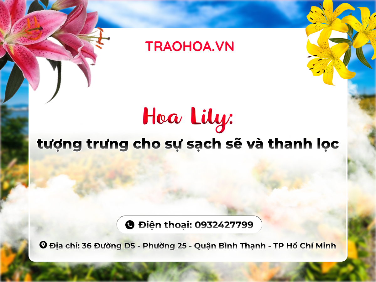 HOA LILY: TƯỢNG TRƯNG CHO SỰ SẠCH SẼ VÀ THANH LỌC 