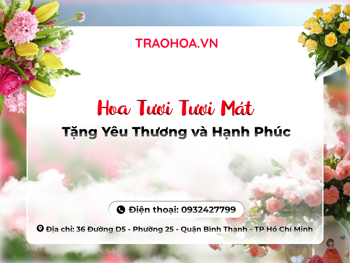 Hoa Tươi Tươi Mát - Tặng Yêu Thương và Hạnh Phúc