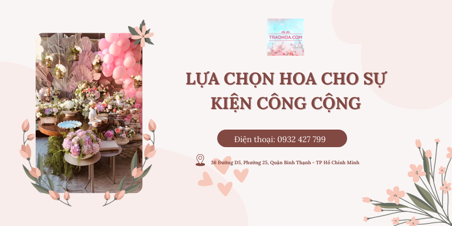 LỰA CHỌN HOA CHO SỰ KIỆN CÔNG CỘNG